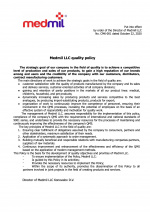 MEDMIL LLC quality policy