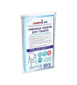 Replacement bags for the toilet Medmil WC 15 pcs.