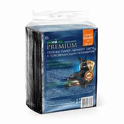 Petmil WC Premium black 60х60 15 pcs.